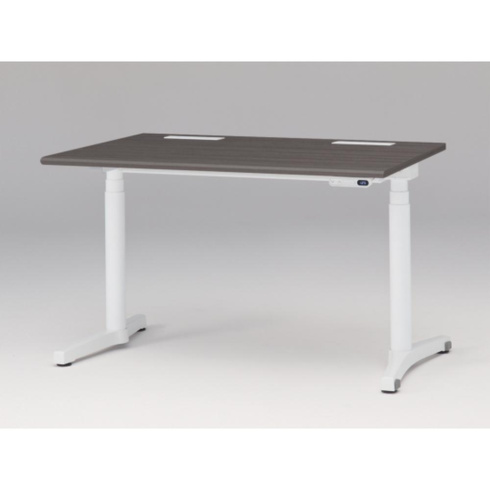 トイロ デスク （ toiro desk ） JZD-1208HB-CWR 表示付昇降スイッチ / ホワイト 塗装脚 / 天板 ( W120 × D77.5cm ・ ラウンドエッジ ） [ WR （天板 : 81 / アッシュドオークD × 支柱・脚 : W9 / ホワイトW） ]