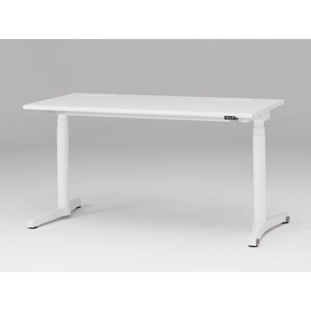 トイロ デスク （ toiro desk ） JZD-1407HA-CWL 昇降スイッチ 塗装脚/ホワイト W140 × D67.5cm ラウンドエッジ [ WL/天板W9×脚W9］