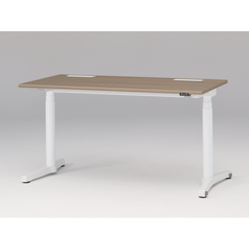 トイロ デスク （ toiro desk ） JZD-1407HA-CWM 昇降スイッチ 塗装脚/ホワイト W140 × D67.5cm ラウンドエッジ [ WM/天板71×脚W9］