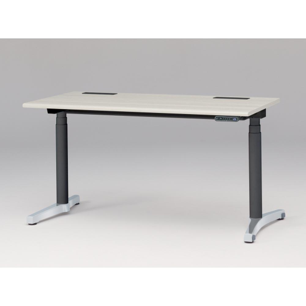 トイロ デスク （ toiro desk ） JZD-1407HB-CPH 表示付昇降スイッチ アルミミラー脚 W140 × D67.5cm ラウンドエッジ [ PH/61/AパインL］