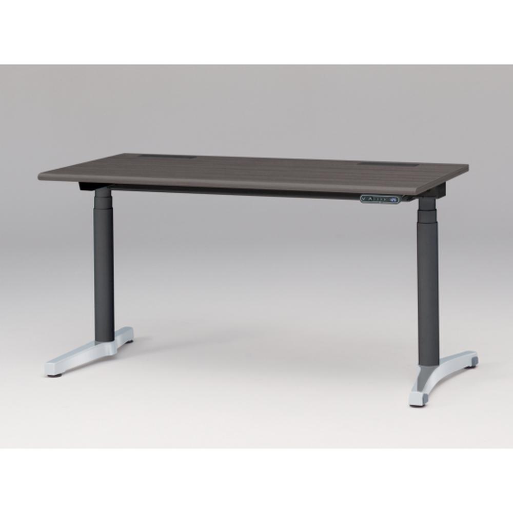 トイロ デスク （ toiro desk ） JZD-1407HB-CPR 表示付昇降スイッチ アルミミラー脚 W140 × D67.5cm ラウンドエッジ [ PR/81/AオークD］