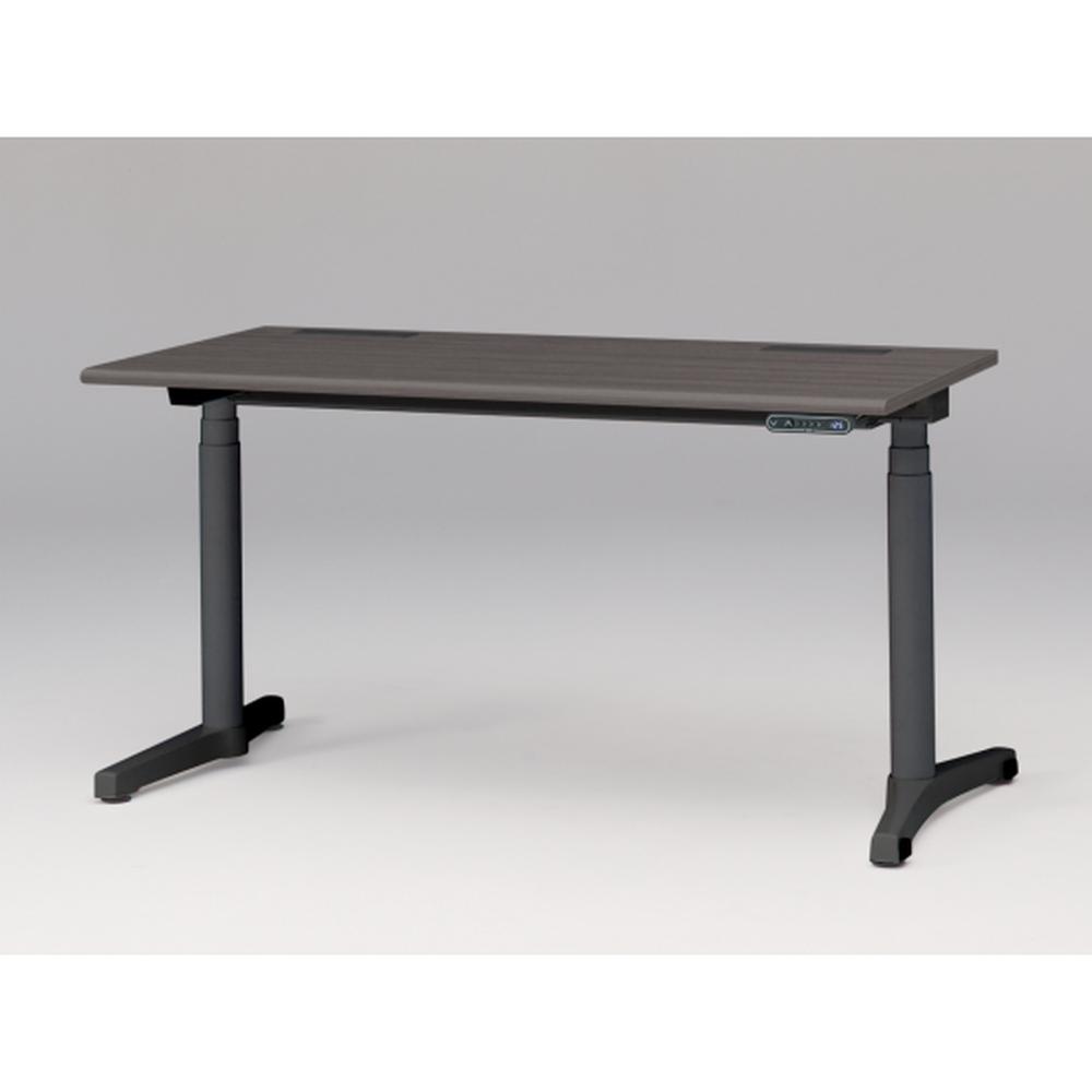 トイロ デスク （ toiro desk ） JZD-1407HB-CTR 表示付昇降スイッチ 塗装脚/ブラック W140 × D67.5cm ラウンドエッジ [ TR/天板81×脚T1］