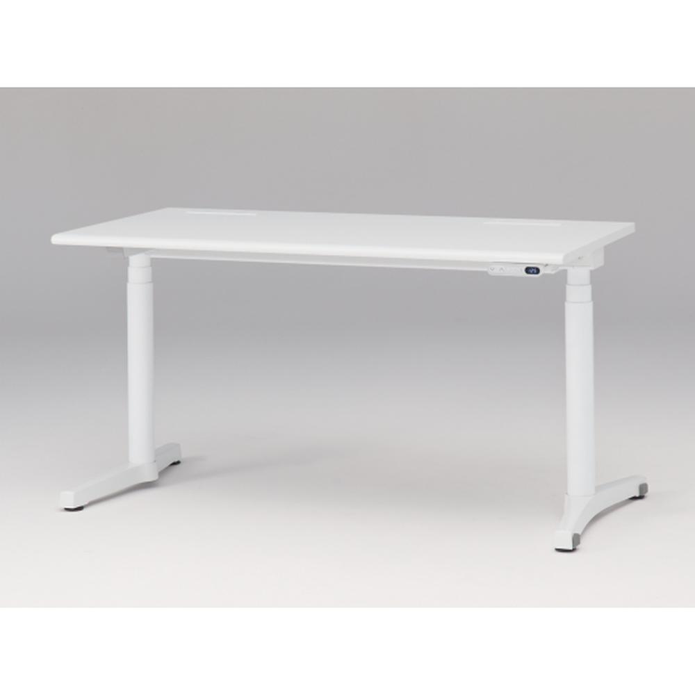 トイロ デスク （ toiro desk ） JZD-1407HB-CWL 表示付昇降スイッチ 塗装脚/ホワイト W140 × D67.5cm ラウンドエッジ [ WL/天板W9×脚W9］