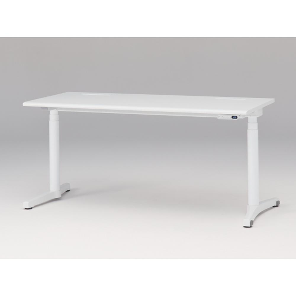 トイロ デスク （ toiro desk ） JZD-1607HB-CWL 表示付昇降スイッチ / ホワイト 塗装脚 / 天板 ( W160 × D67.5cm ・ ラウンドエッジ ） [ WL （天板 : W9 / ホワイトW × 支柱・脚 : W9 / ホワイトW） ]