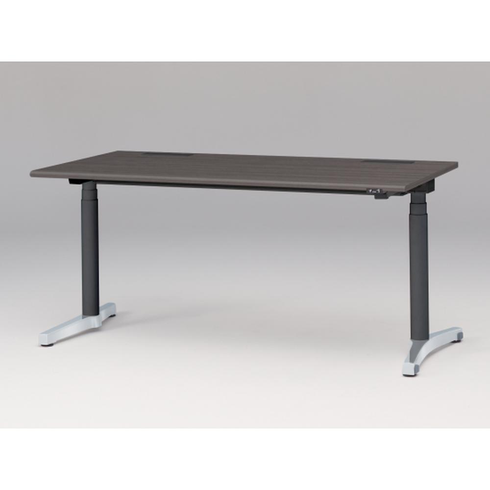 トイロ デスク （ toiro desk ） JZD-1608HA-CPR 昇降スイッチ アルミミラー脚 W160 × D77.5cm ラウンドエッジ [ PR/81/AオークD］