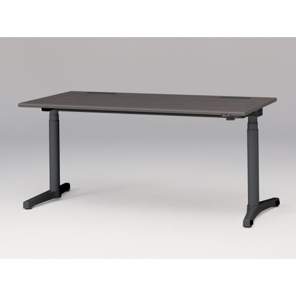 トイロ デスク （ toiro desk ） JZD-1608HA-CTR 昇降スイッチ /ブラック 塗装脚 / 天板 ( W160 × D77.5cm ・ ラウンドエッジ ） [ TR （天板 : 81 / アッシュドオークD × 支柱・脚 : T1 / ブラックT） ]