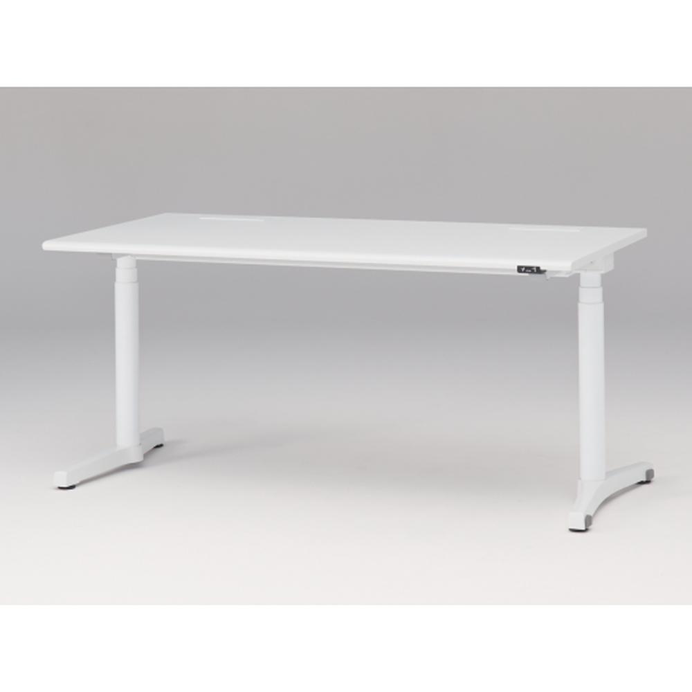 トイロ デスク （ toiro desk ） JZD-1608HA-CWL 昇降スイッチ /ホワイト 塗装脚 / 天板 ( W160 × D77.5cm ・ ラウンドエッジ ） [ WL （天板 : W9 / ホワイトW × 支柱・脚 : W9 / ホワイトW） ]