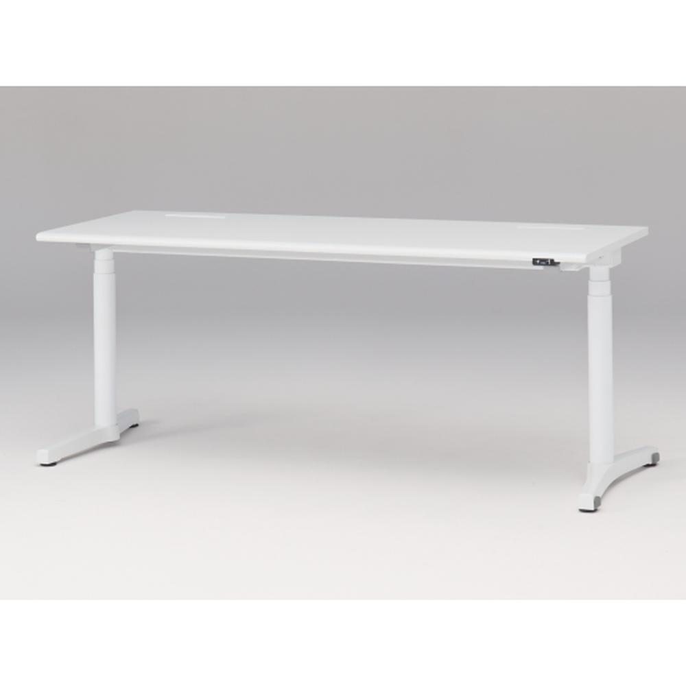 トイロ デスク （ toiro desk ） JZD-1807HA-CWL 昇降スイッチ /ホワイト 塗装脚 / 天板 ( W180 × D67.5cm ・ ラウンドエッジ ） [ WL （天板 : W9 / ホワイトW × 支柱・脚 : W9 / ホワイトW） ]