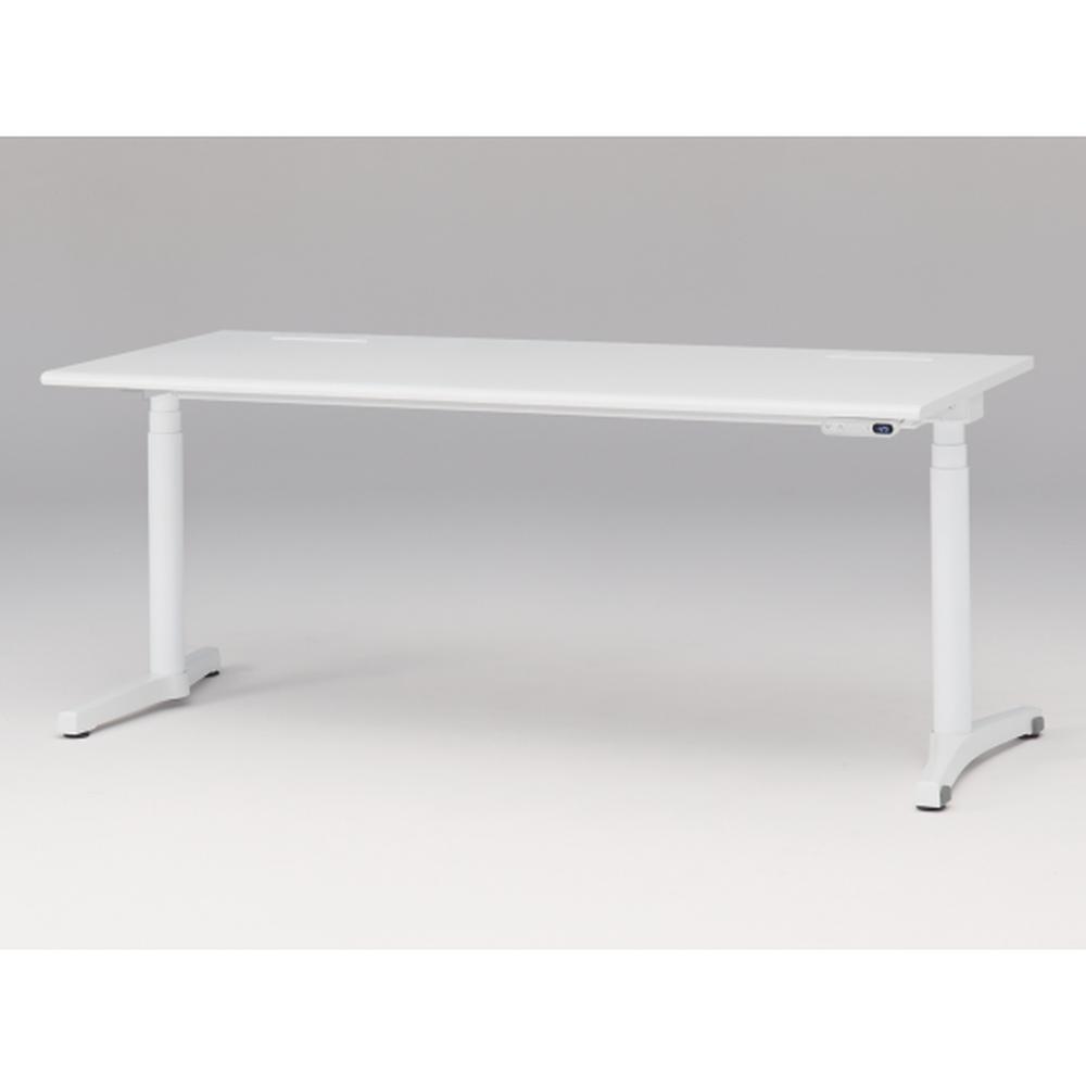 トイロ デスク （ toiro desk ） JZD-1808HB-CWL 表示付昇降スイッチ / ホワイト 塗装脚 / 天板 ( W180 × D77.5cm ・ ラウンドエッジ ） [ WL （天板 : W9 / ホワイトW × 支柱・脚 : W9 / ホワイトW） ]