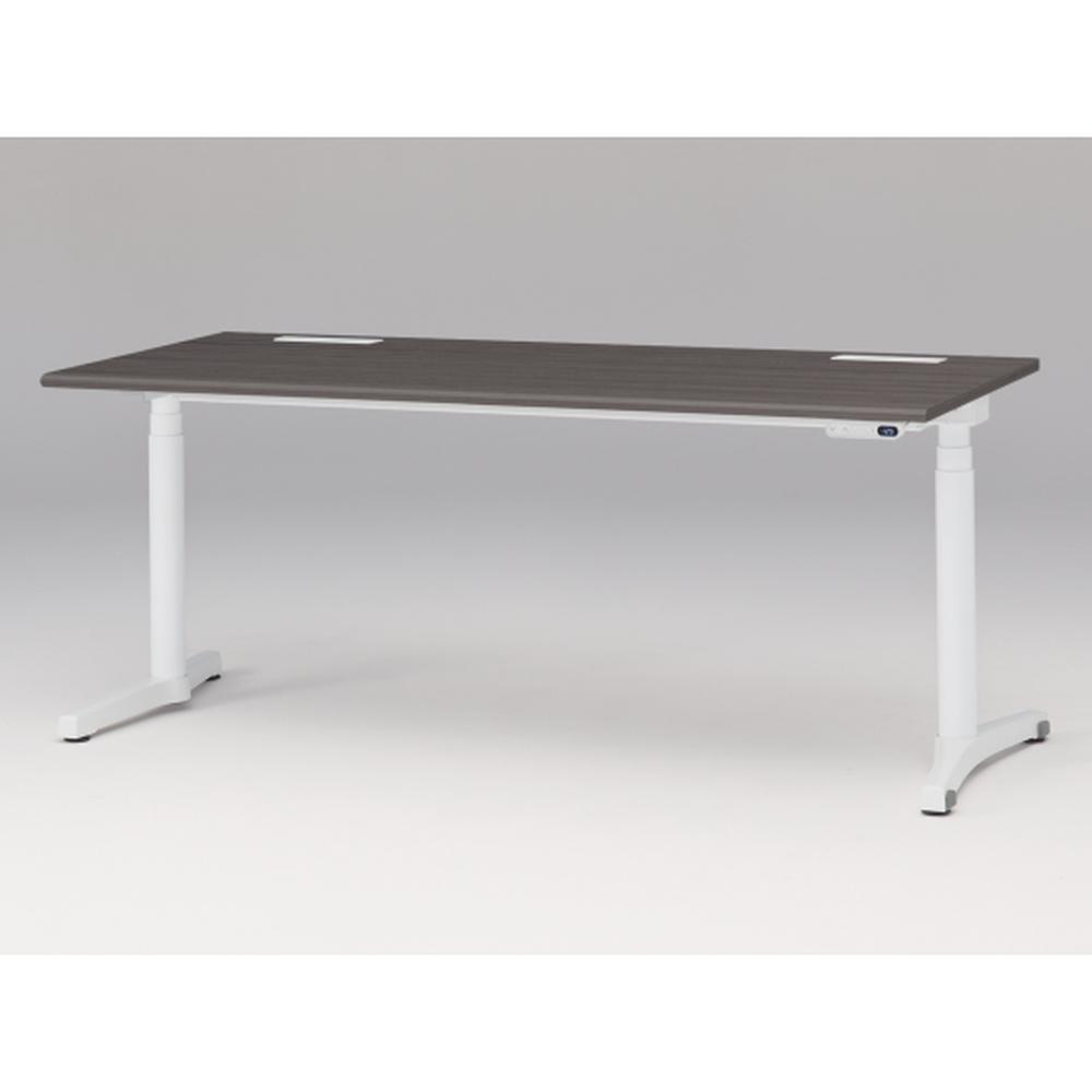 トイロ デスク （ toiro desk ） JZD-1808HB-CWR 表示付昇降スイッチ / ホワイト 塗装脚 / 天板 ( W180 × D77.5cm ・ ラウンドエッジ ） [ WR （天板 : 81 / アッシュドオークD × 支柱・脚 : W9 / ホワイトW） ]