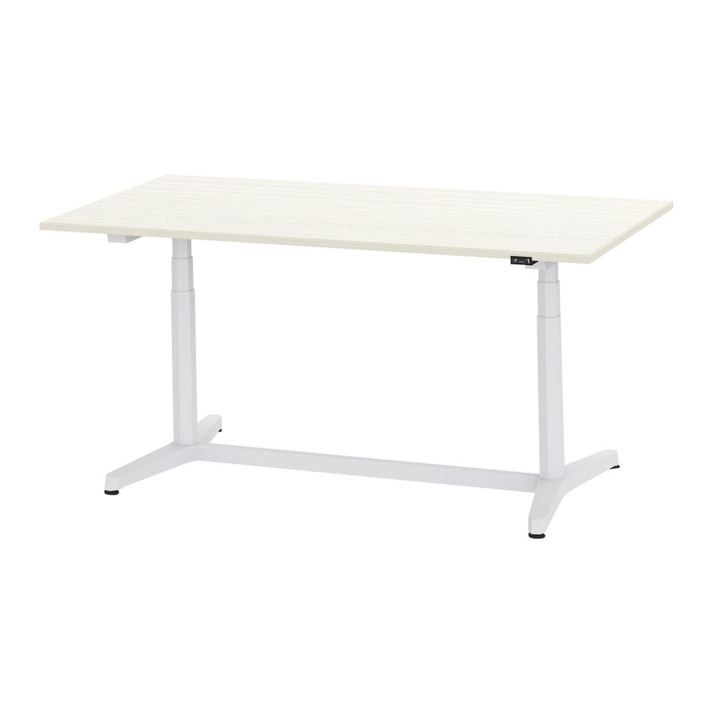 トイロ テーブル （ toiro table ） JZT-1809NA-AWH プレーン天板 昇降スイッチ 塗装脚 W180 × D90cm [ WH/天板61×脚W9］