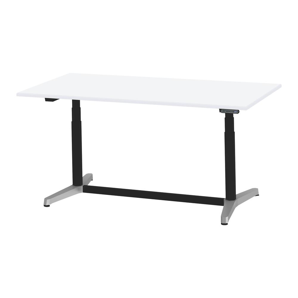 トイロ テーブル （ toiro table ） JZT-1809NB-APL プレーン天板 表示付昇降スイッチ アルミミラー脚 W180 × D90cm [ PL/W9/ホワイト］