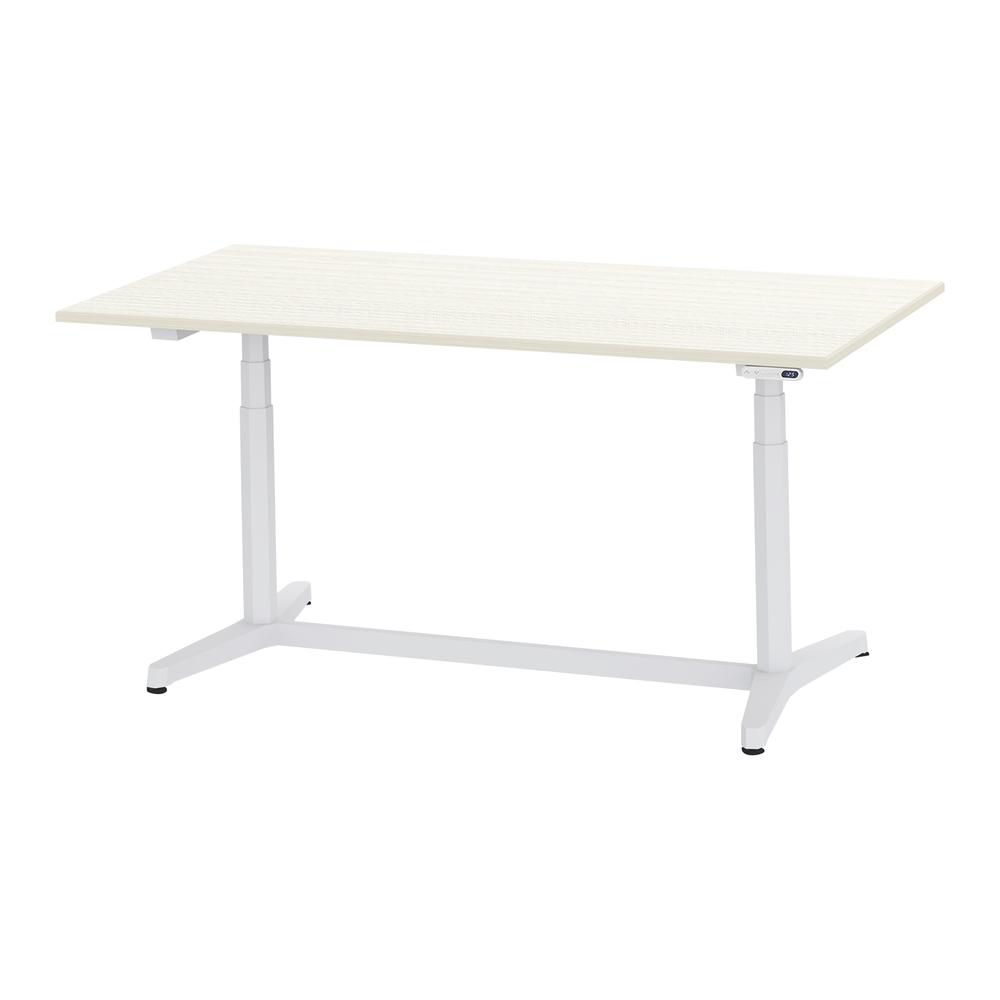 トイロ テーブル （ toiro table ） JZT-1809NB-AWH プレーン天板 表示付昇降スイッチ 塗装脚 W180 × D90cm [ WH/天板61×脚W9］