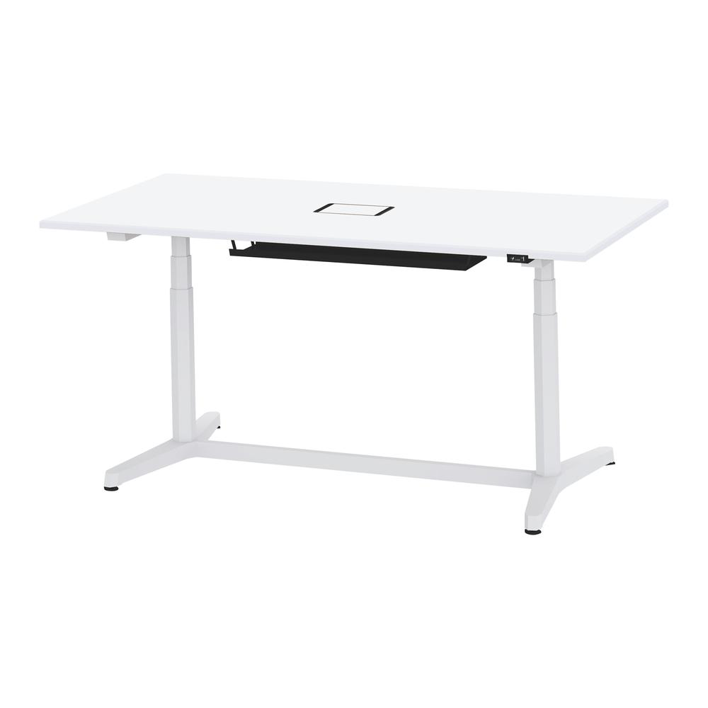 トイロ テーブル （ toiro table ） JZT-1809WA1-AWL 配線対応天板 昇降スイッチ 塗装脚 W180 × D90cm [ WL/天板W9×脚W9］