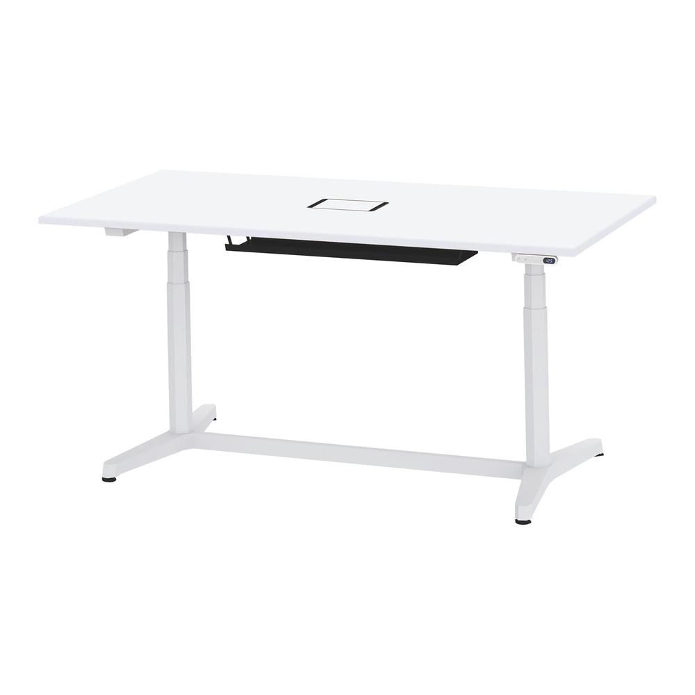 トイロ テーブル （ toiro table ） JZT-1809WB1-AWL 配線対応天板 表示付昇降スイッチ 塗装脚 W180 × D90cm [ WL/天板W9×脚W9］