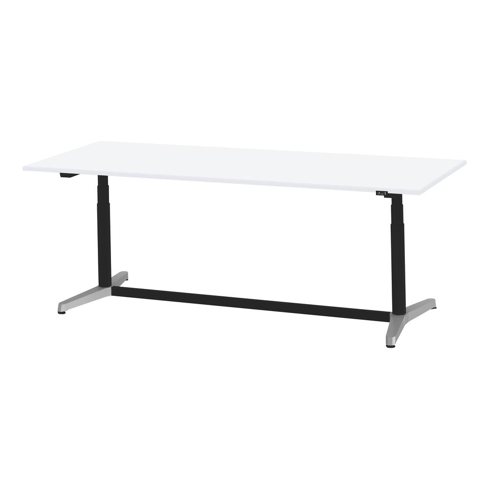 トイロ テーブル （ toiro table ） JZT-2409NA-APL プレーン天板 昇降スイッチ アルミミラー脚 W240 × D90cm [ PL/W9/ホワイト］