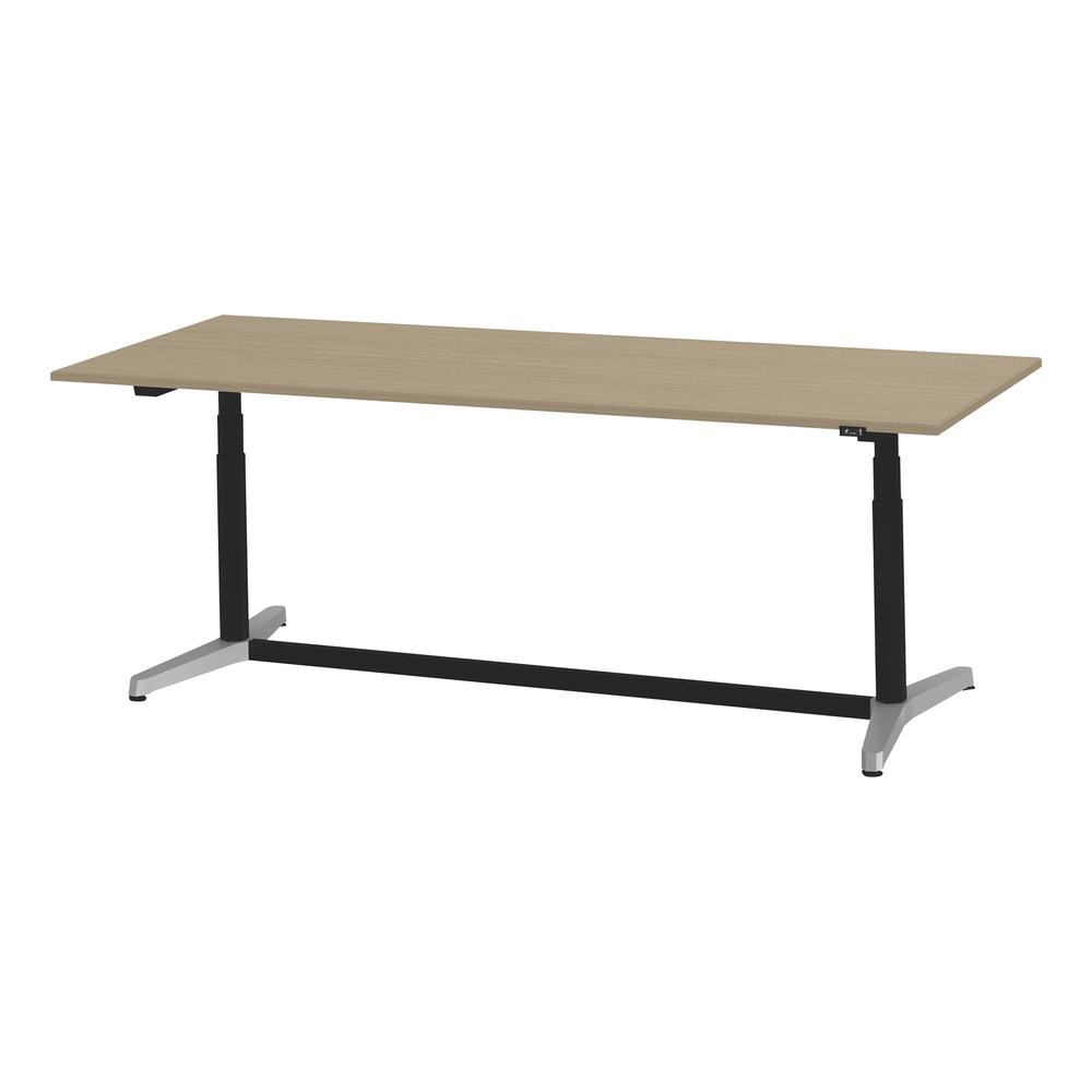 トイロ テーブル （ toiro table ） JZT-2409NA-APM プレーン天板 昇降スイッチ アルミミラー脚 W240 × D90cm [ PM/71/AオークM］