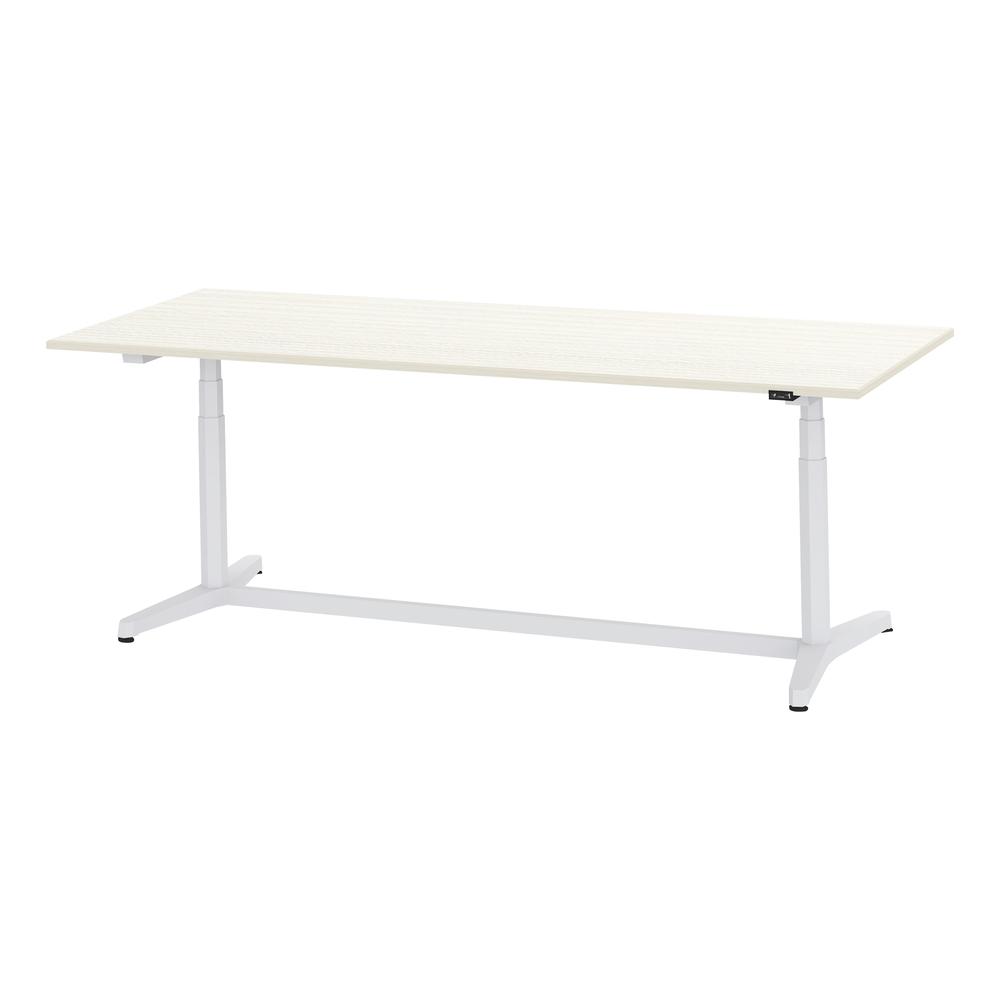 トイロ テーブル （ toiro table ） JZT-2409NA-AWH プレーン天板 昇降スイッチ 塗装脚 W240 × D90cm [ WH/天板61×脚W9］