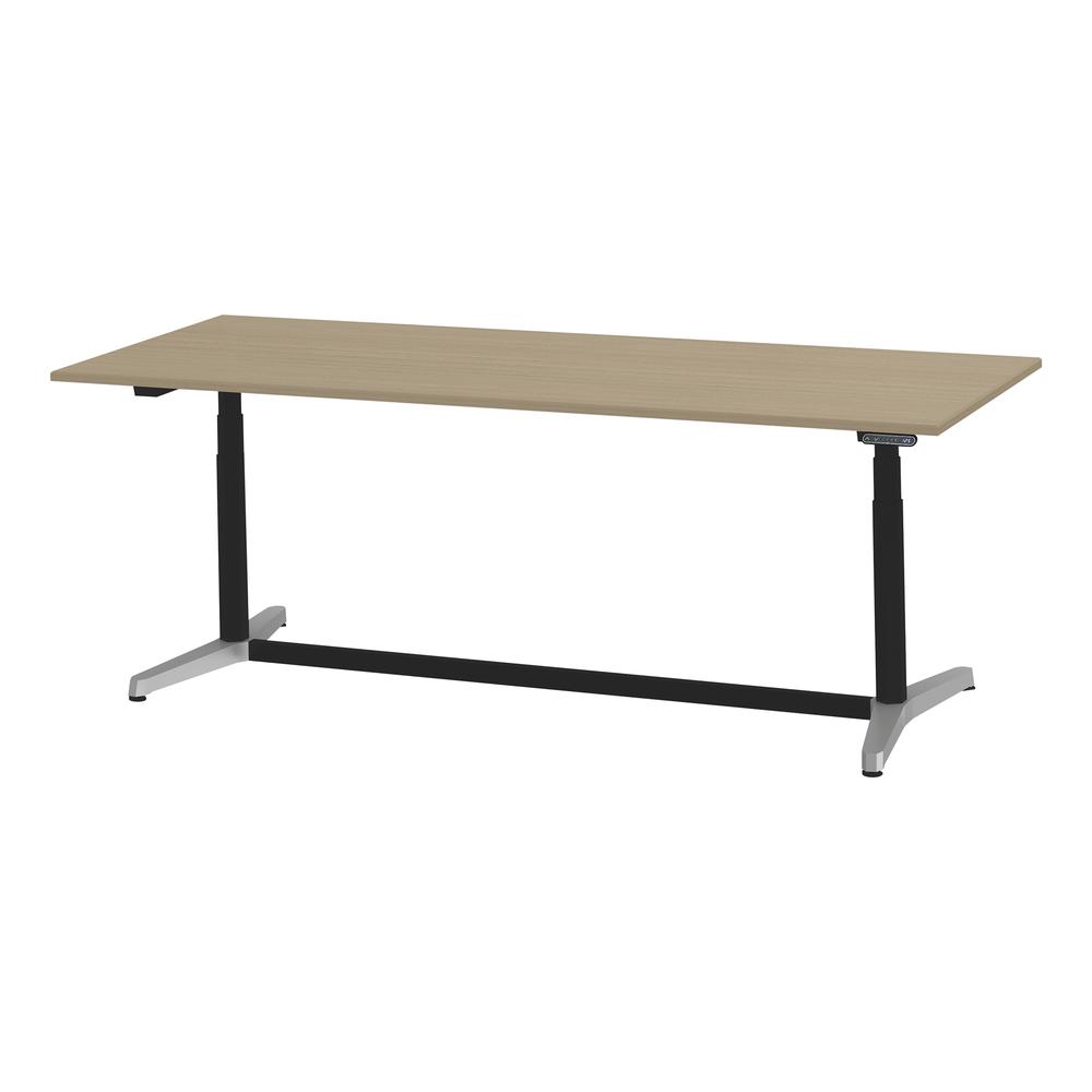 トイロ テーブル （ toiro table ） JZT-2409NB-APM プレーン天板 表示付昇降スイッチ アルミミラー脚 W240 × D90cm [ PM/71/AオークM］