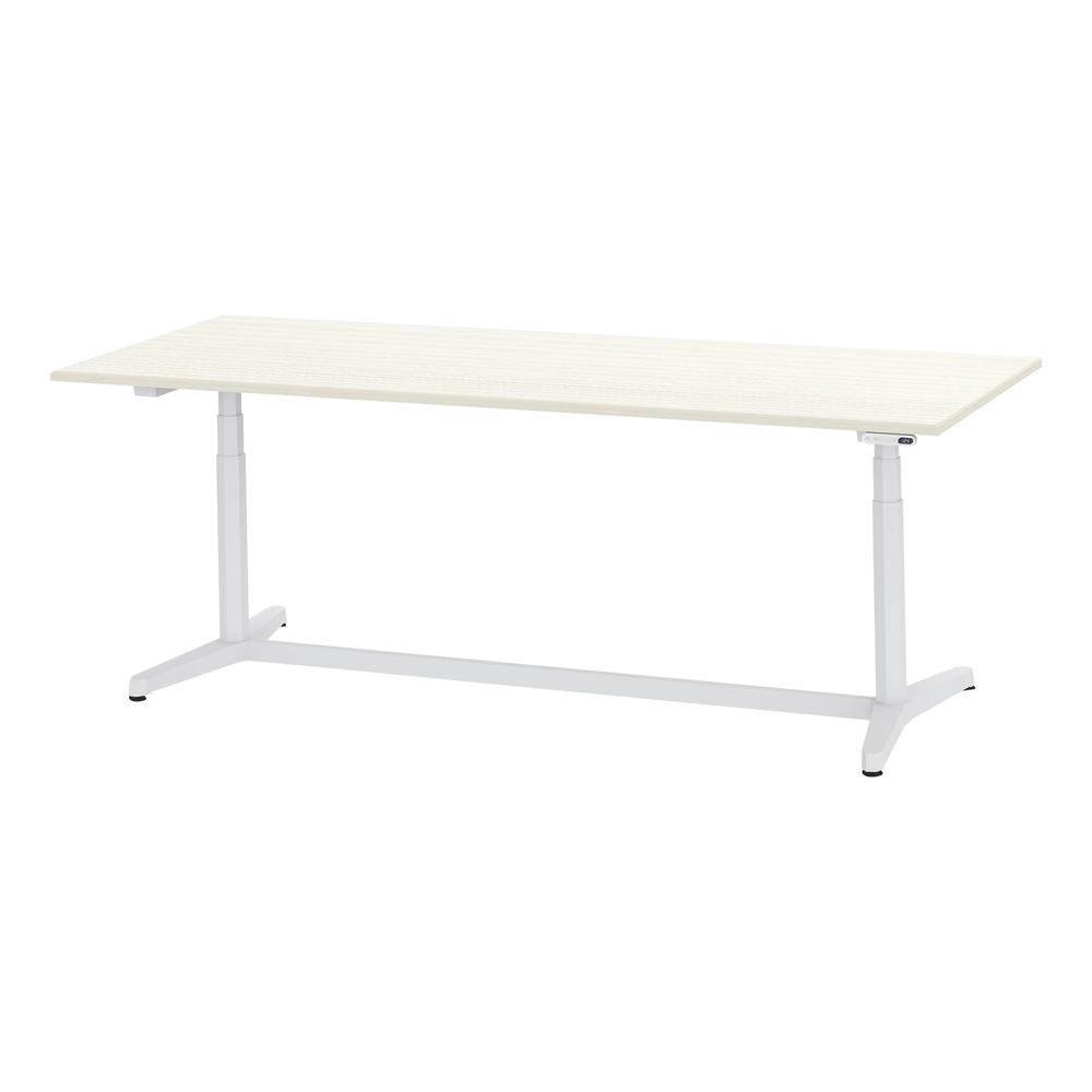 トイロ テーブル （ toiro table ） JZT-2409NB-AWH プレーン天板 表示付昇降スイッチ 塗装脚 W240 × D90cm [ WH/天板61×脚W9］