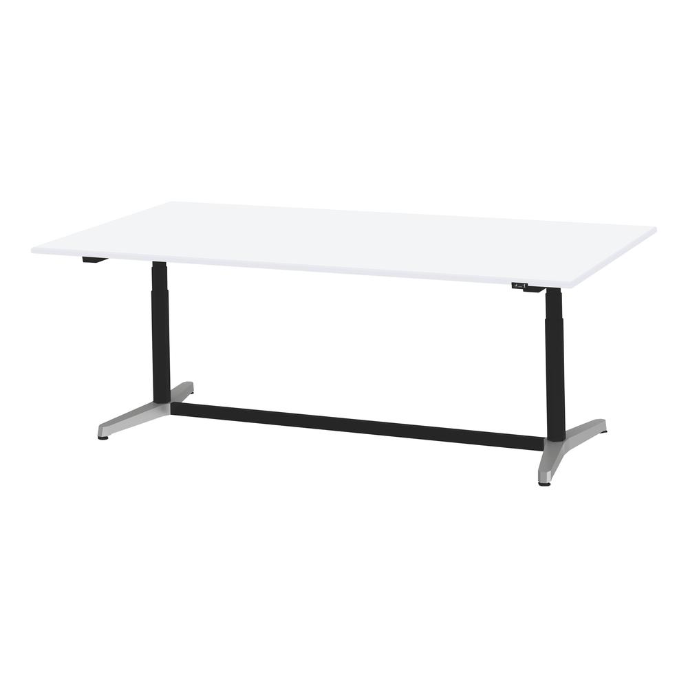 トイロ テーブル （ toiro table ） JZT-2412NA-APL プレーン天板 昇降スイッチ アルミミラー脚 W240 × D120cm [ PL/W9/ホワイト］