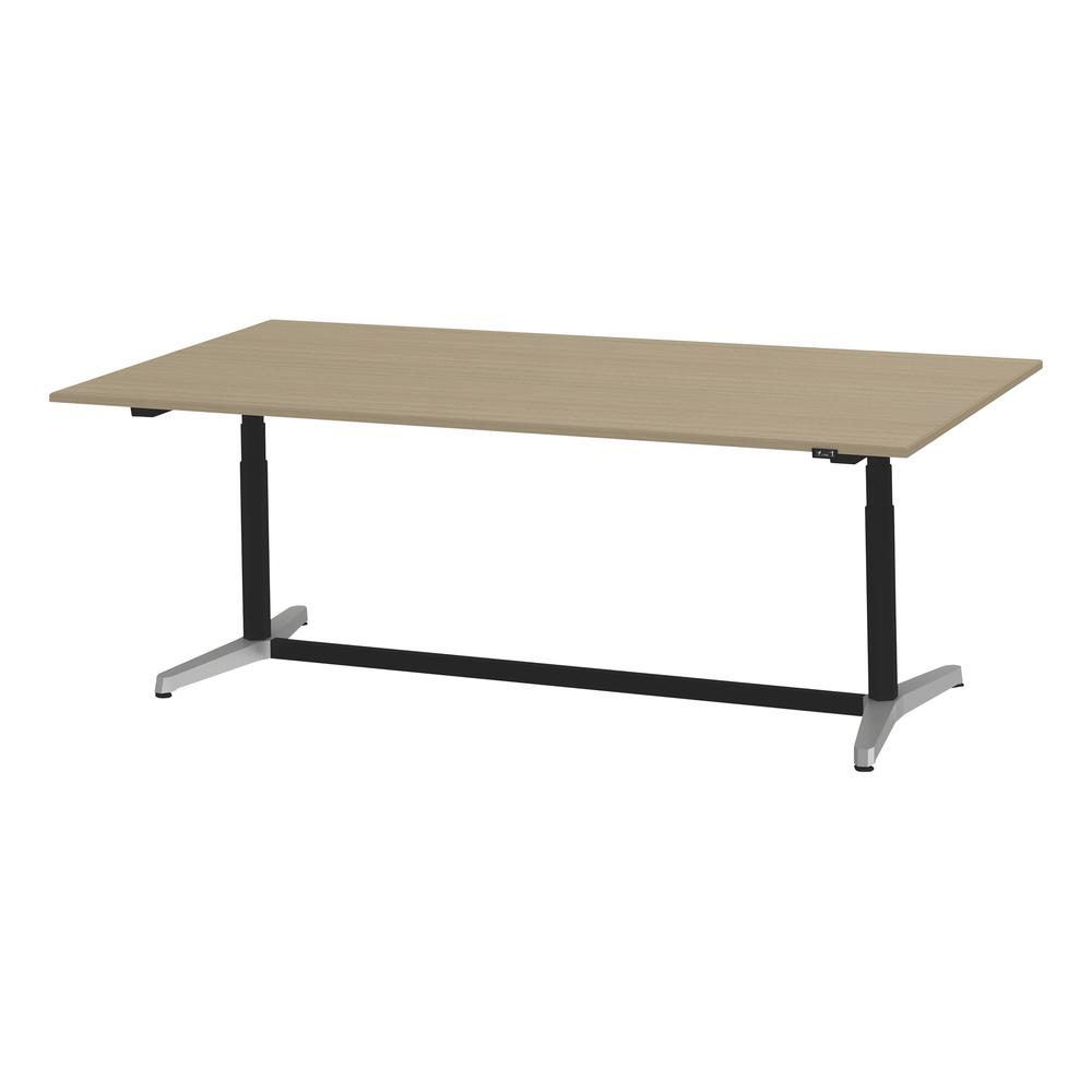 トイロ テーブル （ toiro table ） JZT-2412NA-APM プレーン天板 昇降スイッチ アルミミラー脚 W240 × D120cm [ PM/71/AオークM］