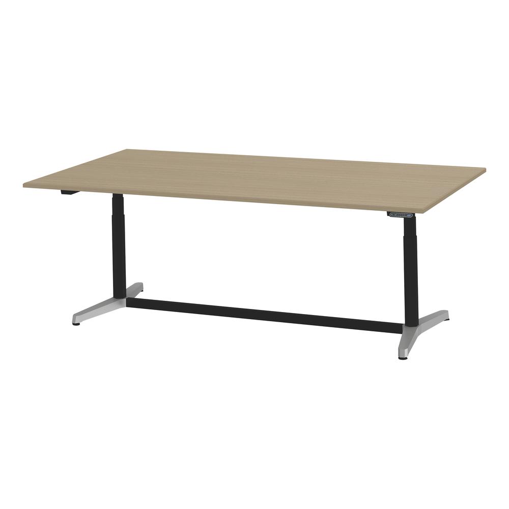 トイロ テーブル （ toiro table ） JZT-2412NB-APM プレーン天板 表示付昇降スイッチ アルミミラー脚 W240 × D120cm [ PM/71/AオークM］