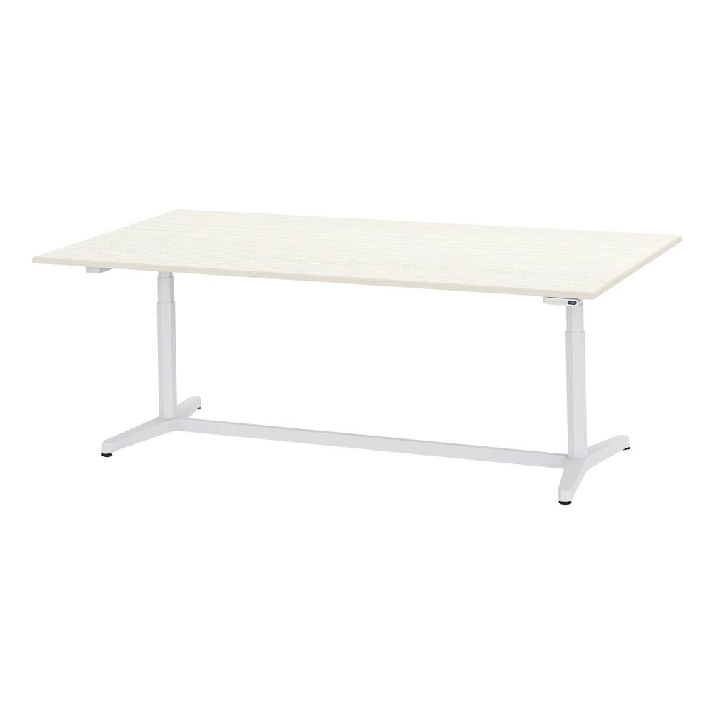 トイロ テーブル （ toiro table ） JZT-2412NB-AWH プレーン天板 表示付昇降スイッチ 塗装脚 W240 × D120cm [ WH/天板61×脚W9］