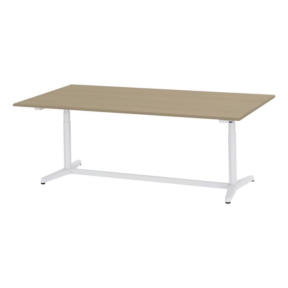 トイロ テーブル （ toiro table ） JZT-2412NB-AWM プレーン天板 表示付昇降スイッチ 塗装脚 W240 × D120cm [ WM/天板71×脚W9］