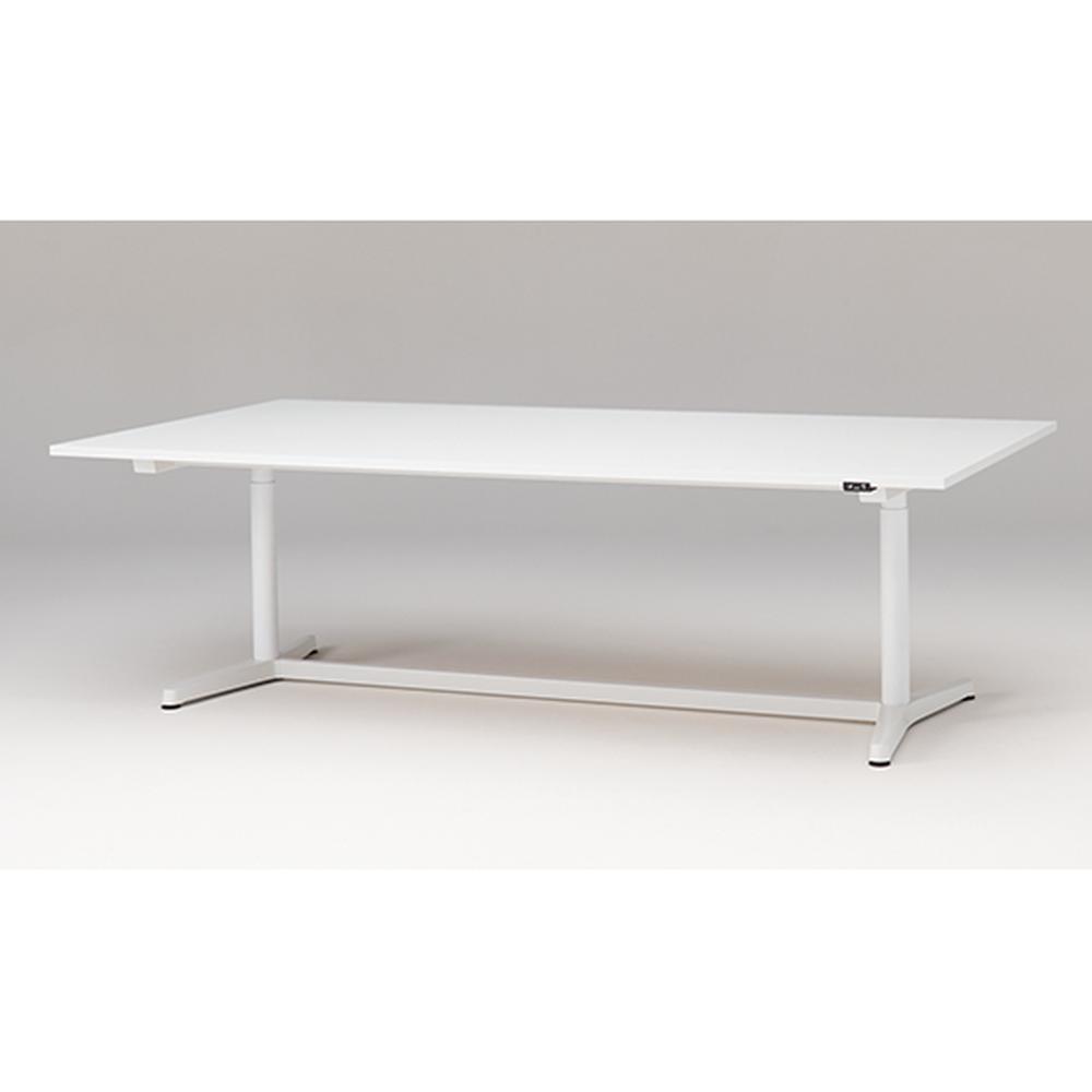 トイロ テーブル （ toiro table ） JZT-2412WA1-AWL 配線対応天板 昇降スイッチ 塗装脚 W240 × D120cm [ WL/天板W9×脚W9］