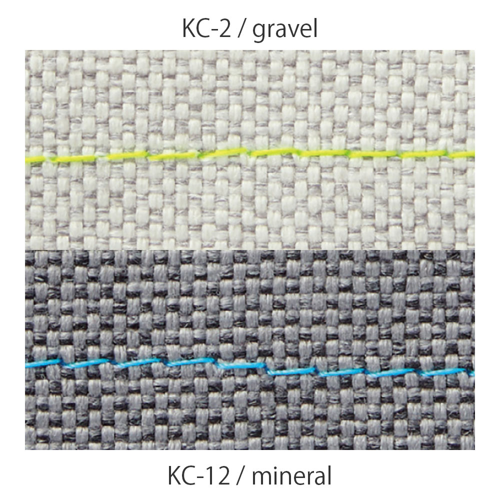 バーテブラ03（vertebra03） KG889KC-T12KC2(SO)　4本脚（座面固定）（木タイプ）  ［フレーム：T1/ブラックT 張地：KC（座）12/mineral（背）2/gravel］