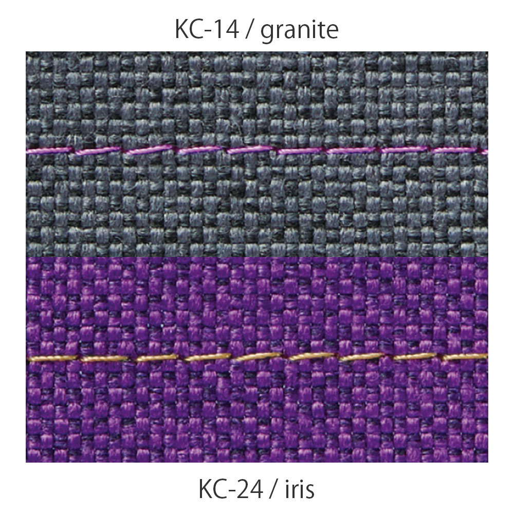バーテブラ03（vertebra03） KG867KC-T24KC14(SO)　4本脚（座面固定）（木タイプ）  ［フレーム：T1/ブラックT 張地：KC（座）24/iris（背）14/granite］