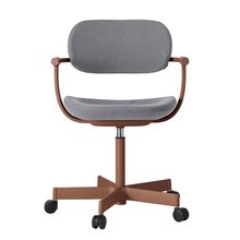 ［ 公式ストアモデル ・ 組立式 ] バーテブラ03 （vertebra03） 5本脚 KG825KCM1F212C 本体 :  F2 / チェスナットブラウン　抵抗付ウレタン双輪キャスター ［ KC張地 : 12 / Mineral ]