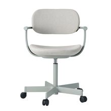 ［ 公式ストアモデル ・ 組立式 ] バーテブラ03 （vertebra03） 5本脚 KG825KCM1L42C 本体 :  L4 / ペールオリーブ　抵抗付ウレタン双輪キャスター ［ KC張地 : 2 / Gravel ]