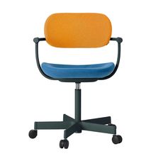 [ 公式ストアモデル ・ 組立式 ] バーテブラ03 ( vertebra03 ) 5本脚 KG825KCG1004C 本体 : G1 / ダークグリーン ナイロン双輪キャスター KC張地コンビ張り 座 : 10 / Ocean×背 : 4 / Zest ]