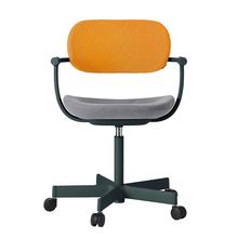 [ 公式ストアモデル ・ 組立式 ] バーテブラ03 ( vertebra03 ) 5本脚 KG825KCG1204C 本体 : G1 / ダークグリーン ナイロン双輪キャスター KC張地コンビ張り 座 : 12 / Mineral×背 : 4 / Zest ]