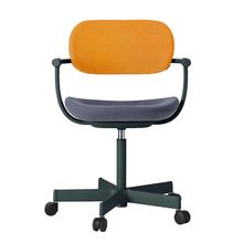 [ 公式ストアモデル ・ 組立式 ] バーテブラ03 ( vertebra03 ) 5本脚 KG825KCG1404C 本体 : G1 / ダークグリーン ナイロン双輪キャスター KC張地コンビ張り 座 : 14 / Granite×背 : 4 / Zest ]