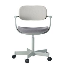 [ 公式ストアモデル ・ 組立式 ] バーテブラ03 ( vertebra03 ) 5本脚 KG825KCL1202C 本体 : L4 / ペールオリーブ ナイロン双輪キャスター KC張地コンビ張り 座 : 12 / Mineral×背 : 2 / Gravel ]