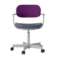 [ 公式ストアモデル ・ 組立式 ] バーテブラ03 ( vertebra03 ) 5本脚 KG825KCL1424C 本体 : L4 / ペールオリーブ ナイロン双輪キャスター KC張地コンビ張り 座 : 14 / Granite×背 : 24 / Iris ]