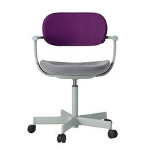 [ 公式ストアモデル ・ 組立式 ] バーテブラ03 ( vertebra03 ) 5本脚 KG825KCM1L1224C 本体 : L4 / ペールオリーブ 抵抗付ウレタン双輪キャスター KC張地コンビ張り 座 : 12 / Mineral×背 : 24 / Iris ]