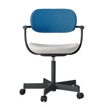 [ 公式ストアモデル ・ 組立式 ] バーテブラ03 ( vertebra03 ) 5本脚 KG825KCT0210C 本体 : T1 / ブラックT ナイロン双輪キャスター KC張地コンビ張り 座 : 2 / Gravel×背 : 10 / Ocean ]