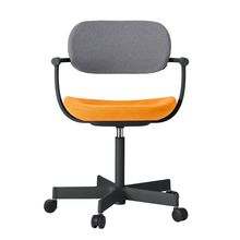 [ 公式ストアモデル ・ 組立式 ] バーテブラ03 ( vertebra03 ) 5本脚 KG825KCT0412C 本体 : T1 / ブラックT ナイロン双輪キャスター KC張地コンビ張り 座 : 4 / Zest×背 : 12 / Mineral ]