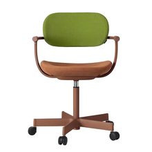 ［ 公式ストアモデル ・ 組立式 ] バーテブラ03 （vertebra03） 5本脚 KG825KSF1108C 本体 :  F2 / チェスナットブラウン ナイロン双輪キャスター ［ KS張地コンビ張り 座 : 11 / Penny×背 : 8 / Basil ]
