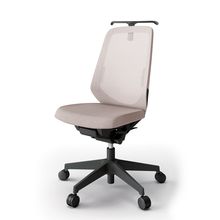 ノートチェア  KJ-150JEH-T1F6 ハイバック / 樹脂脚 / ランバーサポート / ハンガー / テクスチャードメッシュ ナイロン双輪キャスター ［T1×グレイッシュブラウン］