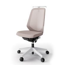 ノートチェア  KJ-170JVH-W9Y3 ハイバック  樹脂脚  肘なし  ランバーサポートなし  ハンガー付  抗ウイルス加工 プレーンメッシュバック ナイロン双輪キャスター ［W9×サンドイエロー］