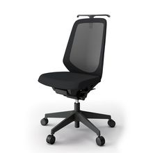 ノートチェア  KJ-170JVHM-T1T1 ハイバック  樹脂脚  肘なし  ランバーサポートなし  ハンガー付  抗ウイルス加工 プレーンメッシュバック ［T1×ブラックＴ］抵抗付ウレタン双輪キャスター