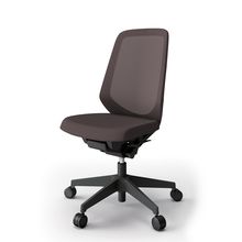 ノートチェア  KJ-170JVM-T1H2 ハイバック  樹脂脚  肘なし  ランバーサポートなし 抗ウイルス加工 プレーンメッシュバック ［T1×チョコレートブラウン］抵抗付ウレタン双輪キャスター