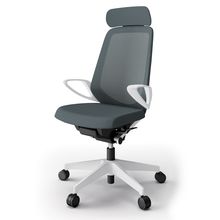 ノートチェア  KJ-176JVXM-W9W2 エクストラハイバック  樹脂脚  ループ肘  ランバーサポートなし  ハンガー付  抗ウイルス加工 プレーンメッシュバック ［W9×オフブラック］抵抗付ウレタン双輪キャスター